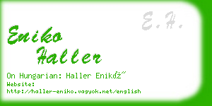 eniko haller business card